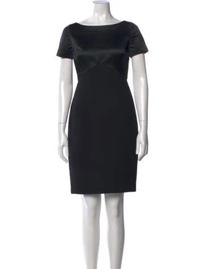 Pre-owned Badgley Mischka Vintage Knee-length Dress In Black