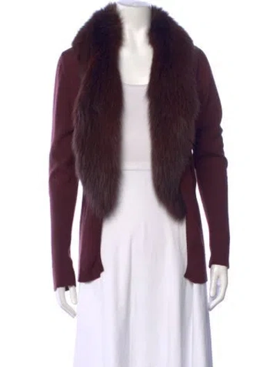 Pre-owned Badgley Mischka Vintage Late 1990's - Early 2000's Sweater In Purple