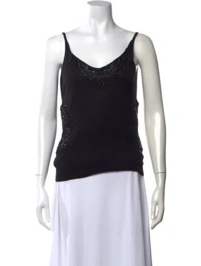 Pre-owned Badgley Mischka Vintage Late 1990's - Early 2000's Top In Black