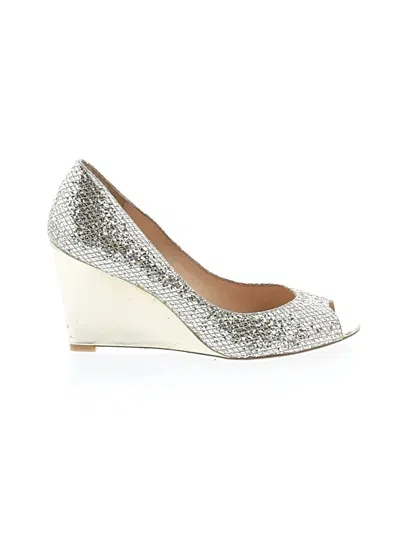 Pre-owned Badgley Mischka Wedges In Gold