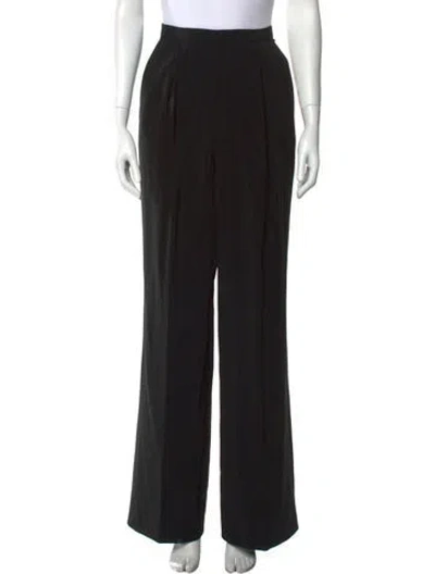 Pre-owned Badgley Mischka Wide Leg Pants In Black