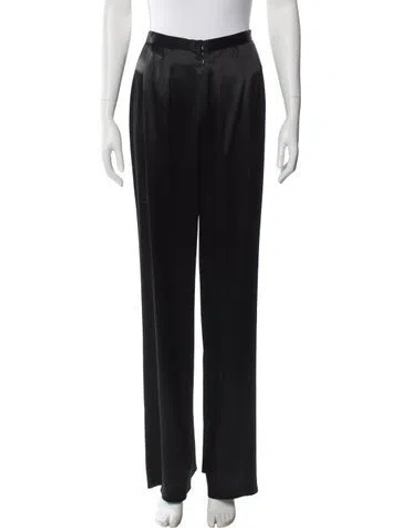 Pre-owned Badgley Mischka Wide Leg Pants In Black