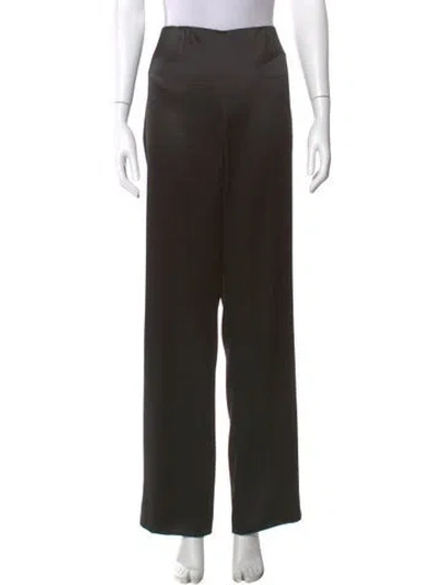 Pre-owned Badgley Mischka Wide Leg Pants In Black