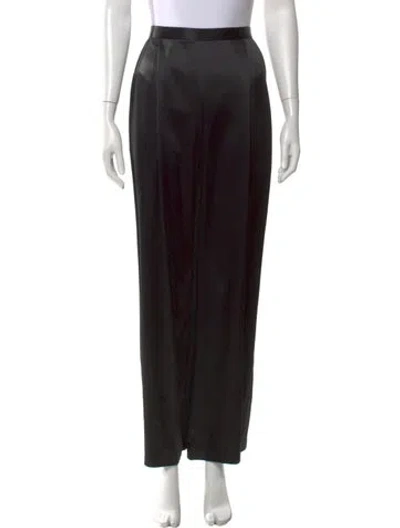 Pre-owned Badgley Mischka Wide Leg Pants In Black
