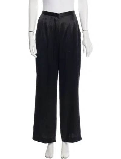 Pre-owned Badgley Mischka Wide Leg Pants In Black