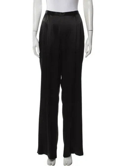 Pre-owned Badgley Mischka Wide Leg Pants In Black