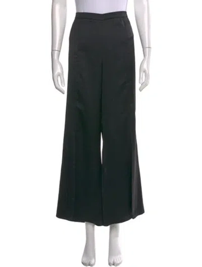 Pre-owned Badgley Mischka Wide Leg Pants In Green