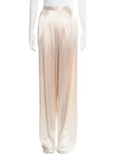 Pre-owned Badgley Mischka Wide Leg Pants In Neutral