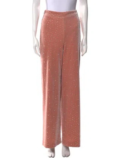 Pre-owned Badgley Mischka Wide Leg Pants In Pink