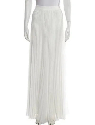 Pre-owned Badgley Mischka Wide Leg Pants In White