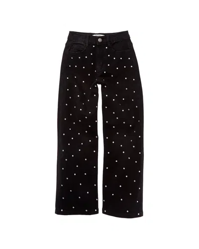 Badgley Mischka Wide Leg Regular-rise Jean In Black