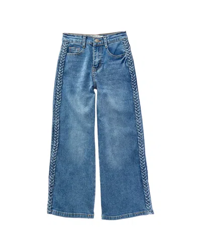Badgley Mischka Wide Leg Regular-rise Jean In Blue