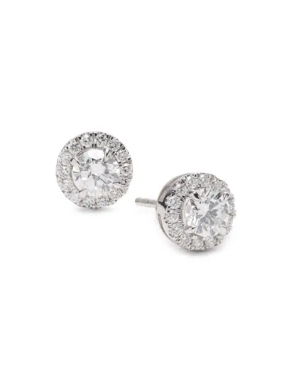 Badgley Mischka Women's 14k White Gold & 0.95-1.11tcw Lab-grown Diamond Stud Earrings/9mm