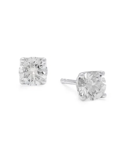 Badgley Mischka Women's 14k White Gold & 1 Tcw Diamond Stud Earrings