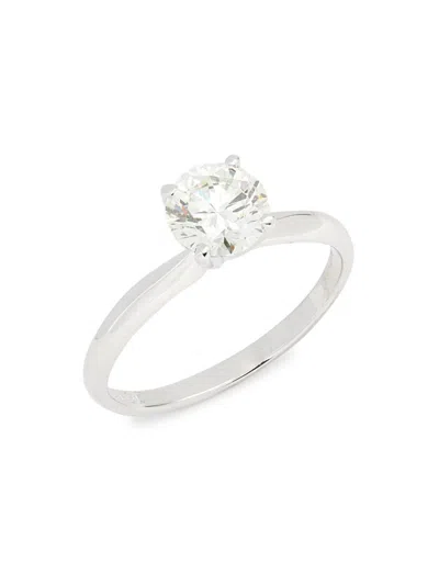 Badgley Mischka Women's 14k White Gold & 1 Tcw Lab Grown Diamond Ring