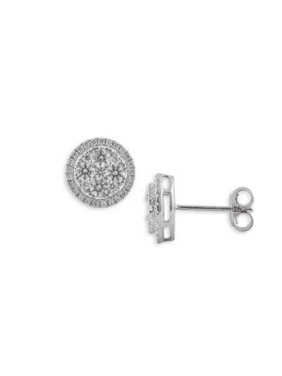 Badgley Mischka Women's 14k White Gold & 1 Tcw Lab-grown Diamond Stud Earrings
