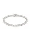 Badgley Mischka Women's 14k White Gold Round Diamond Tennis Bracelet
