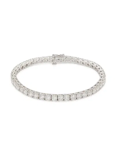 Badgley Mischka Women's 14k White Gold Round Diamond Tennis Bracelet