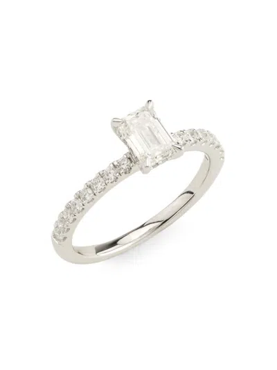 Badgley Mischka Women's 14k White Gold & 1.20 Tcw Lab-grown Diamond Ring In Metallic
