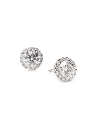 Badgley Mischka Women's 14k White Gold & 1.95-2.11 Tcw Round-cut Lab-grown Diamond Stud Earrings