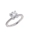 Badgley Mischka Women's 14k White Gold & 2 Tcw Lab-grown Diamond Ring In Metallic