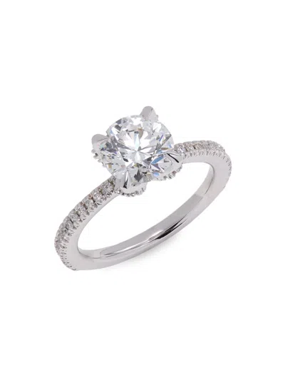 Badgley Mischka Women's 14k White Gold & 2 Tcw Lab-grown Diamond Ring In Metallic