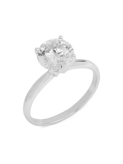 Badgley Mischka Women's 14k White Gold & 2 Tcw Lab-grown Diamond Solitaire Engagement Ring