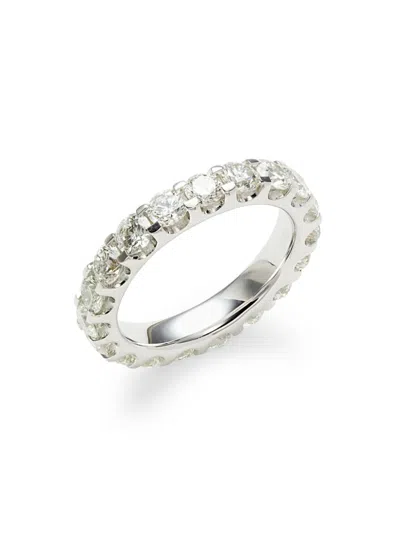 Badgley Mischka Women's 14k White Gold & 3.13 Tcw Lab Grown Diamond Eternity Ring