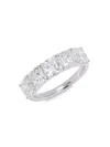 Badgley Mischka Women's 14k White Gold & 3.50 Tcw Lab-grown Cushion Diamond Ring In Brown
