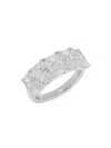 Badgley Mischka Women's 14k White Gold & 5.15 Tcw Lab-grown Radiant Diamond Ring In Metallic