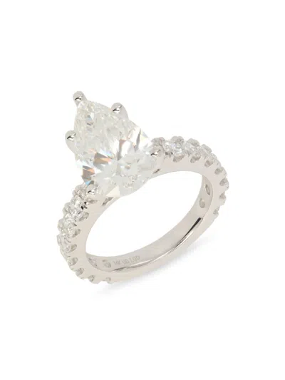 Badgley Mischka Women's 14k White Gold & 5.7 Tcw Lab Grown Diamond Ring