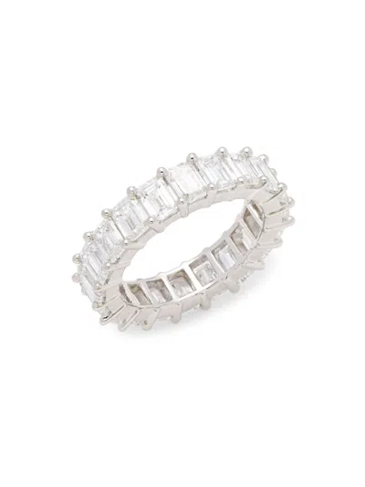 Badgley Mischka Women's 14k White Gold & 6 Tcw Lab-grown Diamond Eternity Ring