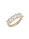 Badgley Mischka Women's 14k Yellow Gold & 0.75 Tcw Lab-grown Princess Diamond Ring In Brown