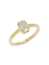 Badgley Mischka Women's 14k Yellow Gold & 0.75 Tcw Lab-grown Radiant Diamond Ring In Gold