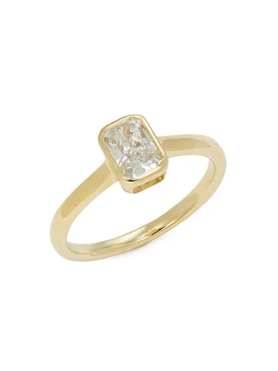 Badgley Mischka Women's 14k Yellow Gold & 0.75 Tcw Lab-grown Radiant Diamond Ring