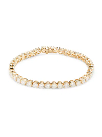 Badgley Mischka Women's 14k Yellow Gold & 10 Tcw Lab Grown Diamond Tennis Bracelet