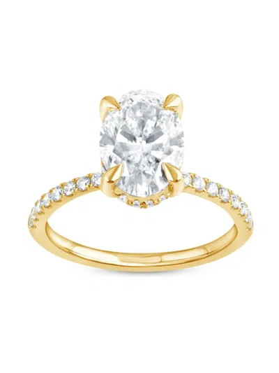 Badgley Mischka Women's 14k Yellow Gold & 2.75 Tcw Lab-grown Diamond Oval Ring
