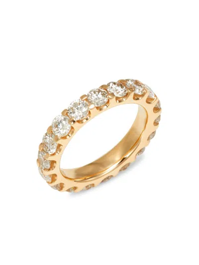 Badgley Mischka Women's 14k Yellow Gold & 3 Tcw Lab Grown Diamond Eternity Ring