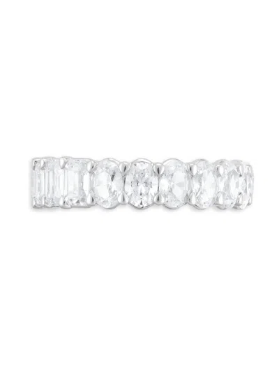 Badgley Mischka Women's 18k White Gold & 5 Tcw Lab Grown Diamond Eternity Ring