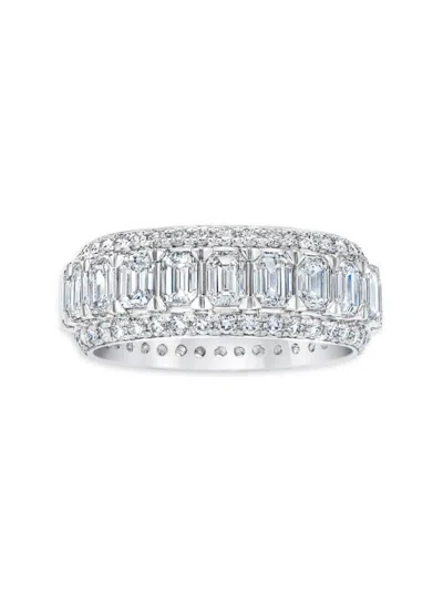 Badgley Mischka Women's 18k White Gold & 5 Tcw Lab Grown Diamond Ring