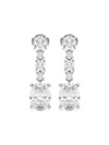 Badgley Mischka Women's 18k White Gold & 5.25 Tcw Lab-grown Diamond Drop Earrings In White Gold