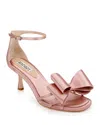 Badgley Mischka Collection Alysha Ankle Strap Sandal In Blush Satin