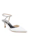Badgley Mischka Kamilah Pumps In White Satin