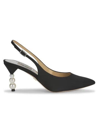 Badgley Mischka Women's Beatrix 85mm Faux Pearl Heel Pumps In Black