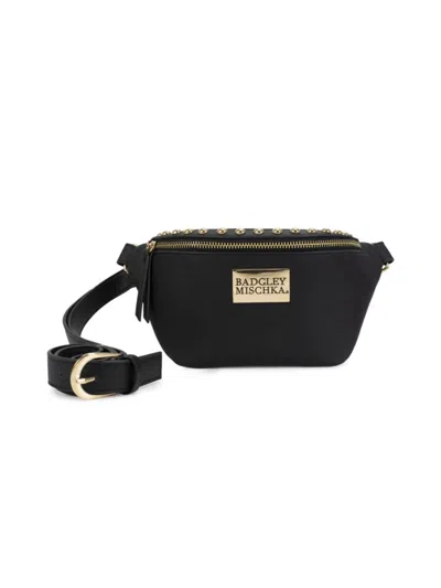 Badgley Mischka Kids' Women's Bridgette Leather Belt Bag In Black