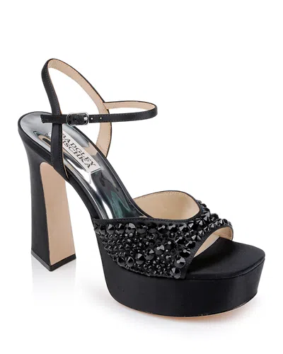 BADGLEY MISCHKA WOMEN'S BRYLEIGH EMBELLISHED PLATFORM SANDALS