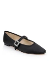 Badgley Mischka Collection Brystol Mary Jane Flat In Black