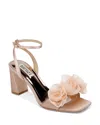 Badgley Mischka Carli Rose Square Toe Sandal In Blush Nude