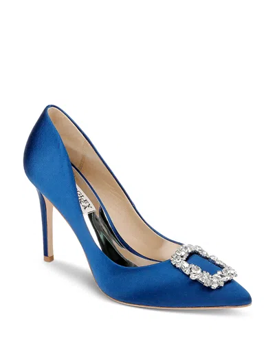 BADGLEY MISCHKA WOMEN'S CHER CRYSTAL BUCKLE PUMPS