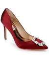 Badgley Mischka Women's Cher Ornamented Stiletto Evening Pumps In Red